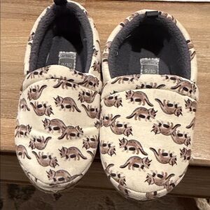 Carter's Beige and Brown Animal Print Slippers